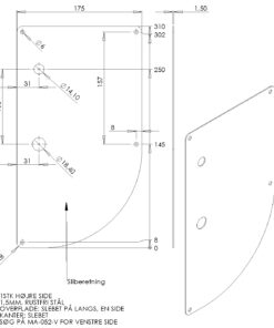 Langskilt - 175 x 310 - H